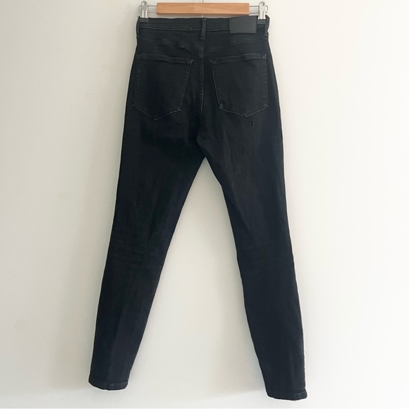 Everlane The Midrise Skinny Jean Black Denim Pants Ankle Length Women’s Size 27 - Picture 6 of 7